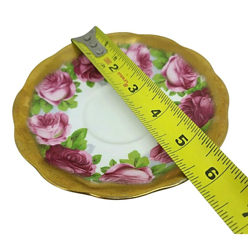 TWO Rare Vintage Royal Albert Old Country Roses Bone China Tea Saucer Dishes